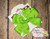Solid Lypple Green Pinwheel Hair Bow 3 inch MADE IN USA