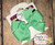 Solid Mint Green Pinwheel Hair Bow 3 inch MADE IN USA