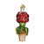 Old World Christmas Amaryllis Glass Blown Ornament (Red)