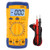 Digital Display Multimeter Multifunctional Digital Handheld LCD Screen Multimeter AC DC Voltage Current Detector Pocket Portable Meter Equipment -Blue Yellow-
