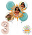 Mayflower Products Moana 3rd Birthday party Supplies and Princess Balloon Bouquet Decorations