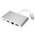 SHINESTAR USB C Hub Card, 4-in-1 USB 3.1 and HDMI and Gigabit Ethernet and USB 3.0 to Type C Hub Adapter, RJ45 LAN Network Card, 4K 1080P Video Audio Controller