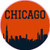 U.S. Custom Stickers Chicago Circle Sticker 6 inch
