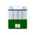 RN Badge Buddy Horizontal w/Height  and  Weight Conversion Charts -Oversized Hunter Green-