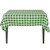 LinenTablecloth 70-Inch Square Tablecloth Green  and  White Checker