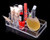Nikgic 24 Lattice Lipsticks Cosmetic Lotion Makeup Organizer Transparent Cosmetic Makeup Organizer Clear Storage Display Holder Stand