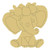 Elephant Design by Lines Cutout Unfinished Wood Animal Kids Room Door Hanger MDF Shape Canvas Style 6 Art 1 -12 inch-