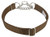 Country Brook Design - Half Check Nylon Dog Collars - Brown - Medium