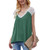 Tank Tops for Women V-Neck Shirts - Lace Trim Sleeveless Tops Casual Summer Tops Loose Tees Flowy Blouse Green Tank Tops for Women V-Neck Shirts - Lace Trim Sleeveless Tops Casual Summer Tops Loose Tees Flowy Blouse Green