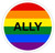 Chili Print LGBT Ally Rainbow Circle - Sticker Graphic Bumper Window Sicker Decal - Gay Pride Sticker