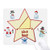 Triangle Length Illustration Pattern mas Snowman Family Star Mouse Pad