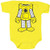 Yo Gabba Gabba I Am Plex Snapsuit Infant Yellow Onesie Baby Romper -Infant 0-6 Months-