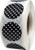Black with White Polka Dot Color Coding Labels for Organizing Inventory 0.75 Inch Round Circle Dots 500 Total Adhesive Stickers On A Roll