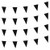 AuTop Solid Black Pennant Banner Flags String Triangle Bunting FlagsDecorations for Grand OpeningBirthday PartyFestival Celebration100 Feet