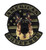Camo American Sheepdog USA Flag Police K9 Hook Patch