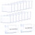 50pcs Clear Plastic Label Holders Clip On Sign Display Holder for Wire Shelf Price Card Tag Transparent Label Holders with Papers Labels Clip On for Storage Bins Basket 6x4cm-50 Pcs Label Included-