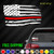 Firefighter Support Distressed American Flag Vinyl Decal Sticker Thin Red Line