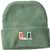Two Feet Ahead NCAA Miami Hurricanes Infant Knit Cap New Born Green