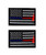 Thin Blue and Red Line USA Flag Police Firefighter Hook Patch -Bundle-BR1-