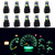 WLJH Super Bright Green Canbus T5 Dash Light Bulbs Car Instrument Panel Cluster Gauge Warning Indicator Lights 73 74 286 2721 Led Bulb with PC74 Twist Lock SocketPack of 10