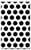 Single-Gang Blank Wall Plate Cover - Dots Circles Pattern Dot Pattern Black And White