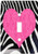 3dRose LLC lsp_20393_1 Punk Rockabilly Zebra Animal Stripe Pink Heart Print - Single Toggle Switch