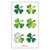 Tattoos Stickers Temporary Tattoos Green Shamrock Fake Tattoos Stickers St. Patricks Day Temporary Shamrock Tattoos Novel Personality Tattoo Sticker Clover Tattoos for Daily Parade Party Memorial -D-