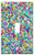 Switch Plate Single Toggle - Abstract Triangles Squares Polygons Geometric