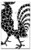 Switch Plate Single Toggle - Rooster Chicken Animal Circles Abstract Geometric
