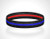 Reversible Thin Blue Line Police Appreciation Thin Red Line Fire Appreciation Wristband Bracelet