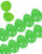 Rhode Island Novelty Set of 12 Green 2.5 inch Plastic Easter Eggs