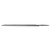 Crescent Nicholson 14665M 6 inch Triangle Single Cut Extra Slim Taper File