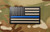 BritKitUSA Infrared Thin Blue Line US Flag Patch TBL Police