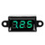 Esenlong Digital Voltmeter 0.28inch Two Wire DC 3.0-30V LED Display Voltage Meter Waterproof Black -Green-