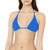 Volcom Womens Juniors Simply Seamless Triangle Bikini Top Marina Blue Extra Large Large