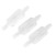 uxcell 3-Piece Plastic Aquarium Non-Return Air Pump Outlet Check Valves Clear