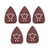 uxcell Detail Sander Sandpaper Triangular Sanding Paper Hook and Loop Sanding Pads Triangle Oscillating Multi Tool 100 Grits 12 Holes 5pcs