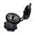 hudiemm0B Car Charger 5V 2.1A Dual USB Port-s LED Display Car Motorcycle Phone Charger Socket Adapter White