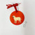 Aluminum Doggo Love Ornament - Yellow Labrador Retriever