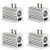 4pcs 12mm Silver Heat Sink Heatsink Holder for 12mm Blue/Green/Red/IR Laser Modules