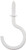 MINTCRAFT PH-122322 ProSource Cup Hook Vinyl Coated White