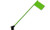 Bright Green Plastic 11 inch 2x3 Desk Flag with Flag Up Flag Down Flip Clip Notification Status Alert Office -1 Pack-