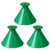 LuckyKilig Magic Scraper Round Windshield Ice Scrapers Car Windshield Snow Scraper Magic Snow Removal Tool Cone-Shaped Windshield Ice Scraper Green 3 Pack