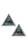 PASTEASE Trippy Triangle Glitter Pasties Silver