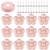 Bed Sheet Fasteners Detachable Duvet Comforter Blanket Quilt Clips Fasteners with Unlocker Prevents Comforters from Shifting Duvet Holder Gripper Keep Corner in Place Curtain or Drape Pins -pink-