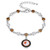 NFL Cleveland Browns Two Tone Crystal Bracelet