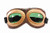 elope Aviator Costume Steampunk Goggles Gold  and  Green