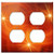 Double Duplex Outlet Wall Plate Cover - Background Bokeh Abstract Circle Light Points 7