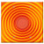 Double Blank Wall Plate Cover - Wave Orange Concentric Waves Circles Water Circle