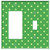 Rocker/GFCI Toggle Combination Wall Plate Cover - Polka Dots Pattern Polka Dot Circle Retro 1